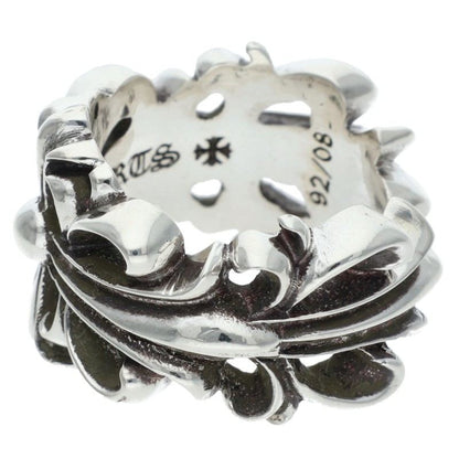 Chrome Hearts DBL FLRL CRS Silver Ring Size JP 12.5