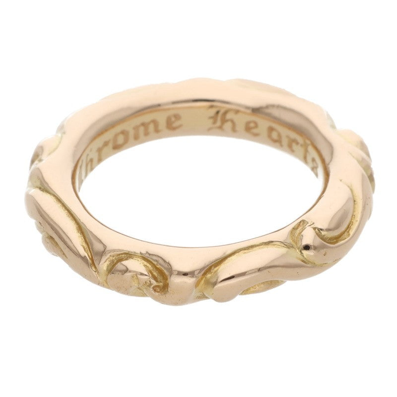 Chrome Hearts 22K Scroll Band Gold Ring Size JP 13