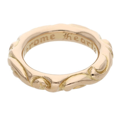 Chrome Hearts 22K Scroll Band Gold Ring Size JP 13