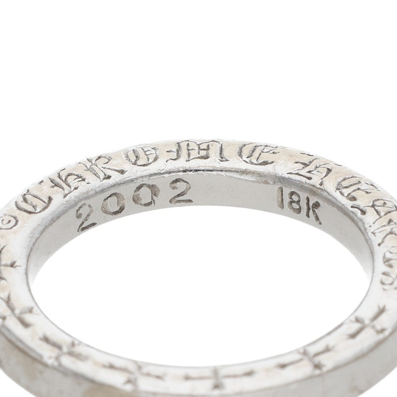 Chrome Hearts 18KWG NTFL White Gold Ring Size JP 7.5
