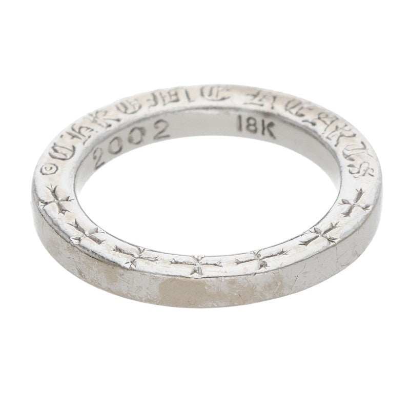 Chrome Hearts 18KWG NTFL White Gold Ring Size JP 7.5