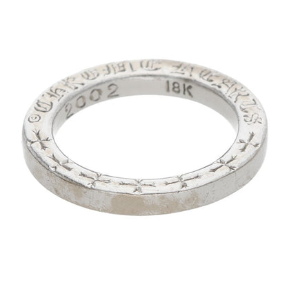 Chrome Hearts 18KWG NTFL White Gold Ring Size JP 7.5