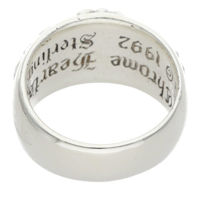 Chrome Hearts FLRL CRS Sterling Silver Ring Size JP 22