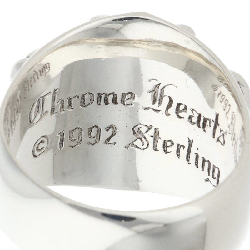 Chrome Hearts Keeper Sterling Silver Ring Size JP 26
