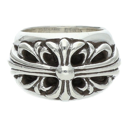 Chrome Hearts FLRL CRS Sterling Silver Ring Size JP 10.5