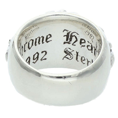 Chrome Hearts FLRL CRS Sterling Silver Ring Size JP 10.5