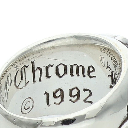 Chrome Hearts FLRL CRS Sterling Silver Ring Size JP 10.5