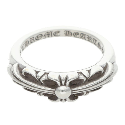 Chrome Hearts Baby Classic Floral Ring Silver Size JP 10.5