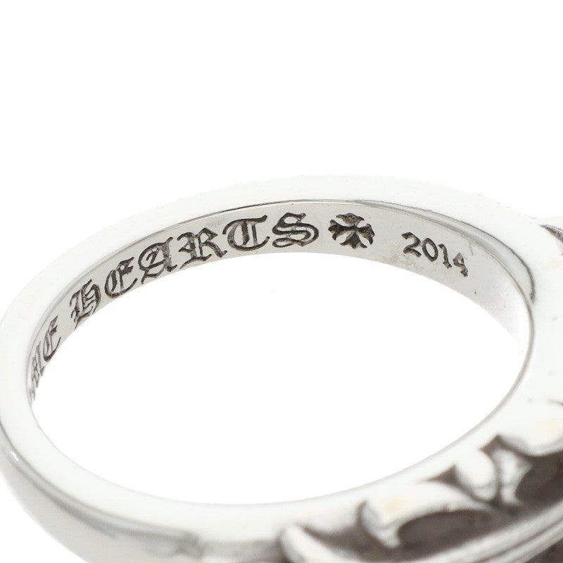 Chrome Hearts Baby Classic Floral Ring Silver Size JP 10.5