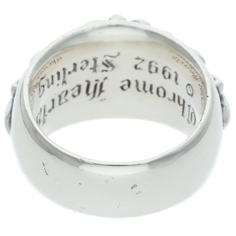 Chrome Hearts FLRL CRS Floral Cross Ring Size JP 17.5 Silver