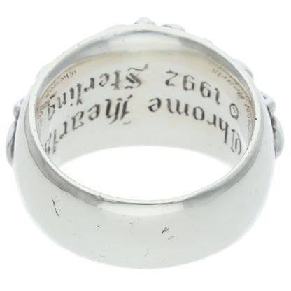 Chrome Hearts FLRL CRS Floral Cross Ring Size JP 17.5 Silver
