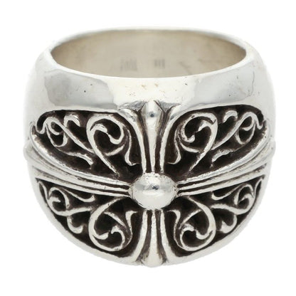 Chrome Hearts CLASSIC OVAL Cross Silver Ring Size JP 28.5