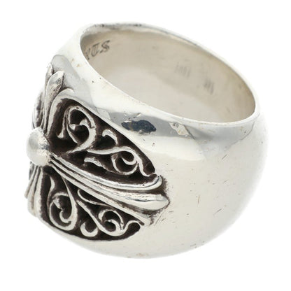 Chrome Hearts CLASSIC OVAL Cross Silver Ring Size JP 28.5