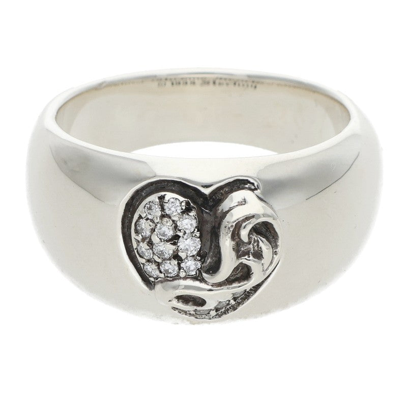 Chrome Hearts HEART IN BAND P DMND Diamond Ring Size JP 23