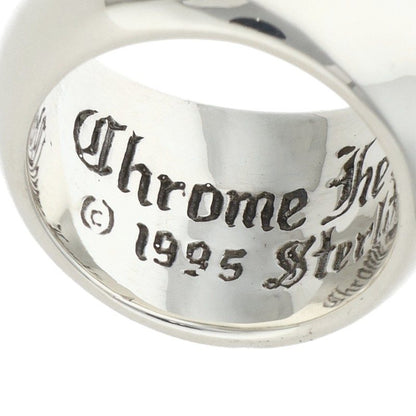 Chrome Hearts Heart In Band Pave Silver Ring Size JP 11
