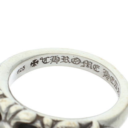 Chrome Hearts BABY CLASSIC Floral Silver Ring Size JP 4