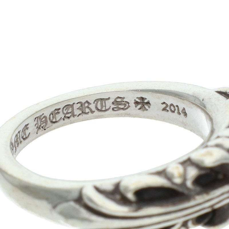 Chrome Hearts BABY CLASSIC Floral Silver Ring Size JP 4