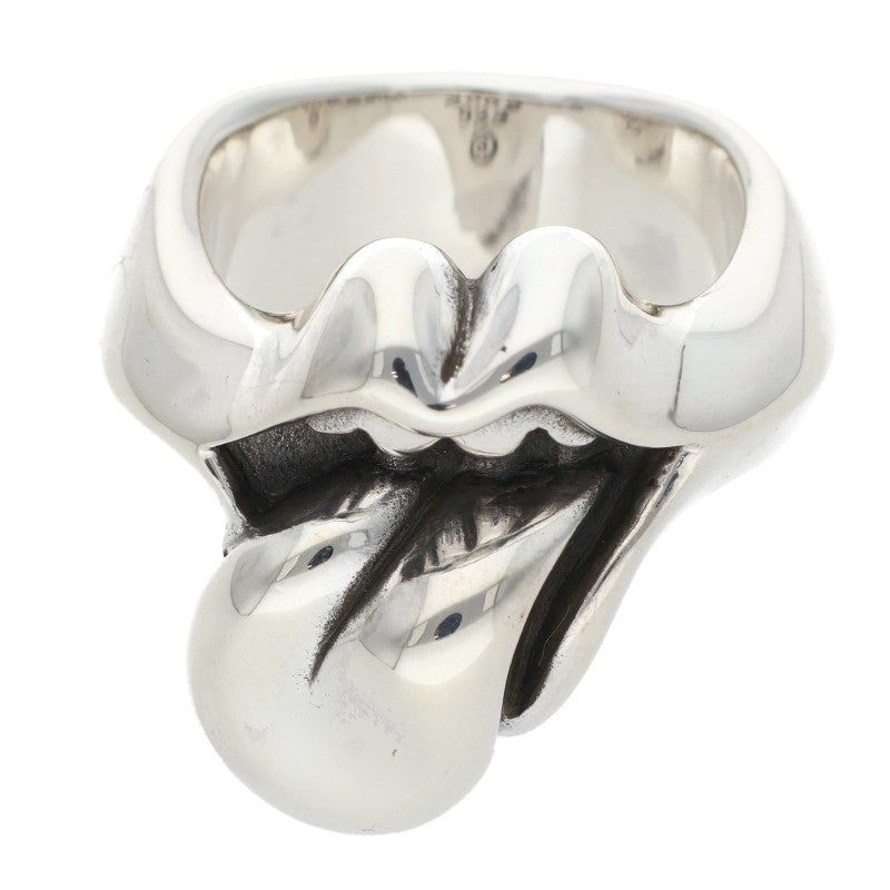Chrome Hearts LIP TONGUE-MD Ring Silver Size JP 19