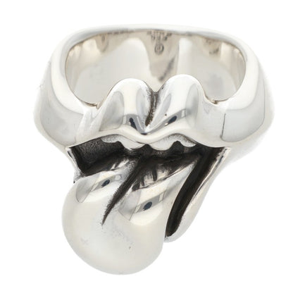 Chrome Hearts LIP TONGUE-MD Ring Silver Size JP 19