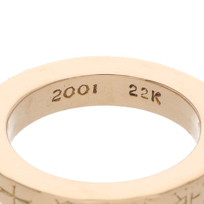 Chrome Hearts 22K 3mm SPACER FUCKYOU Gold Ring Size JP 11