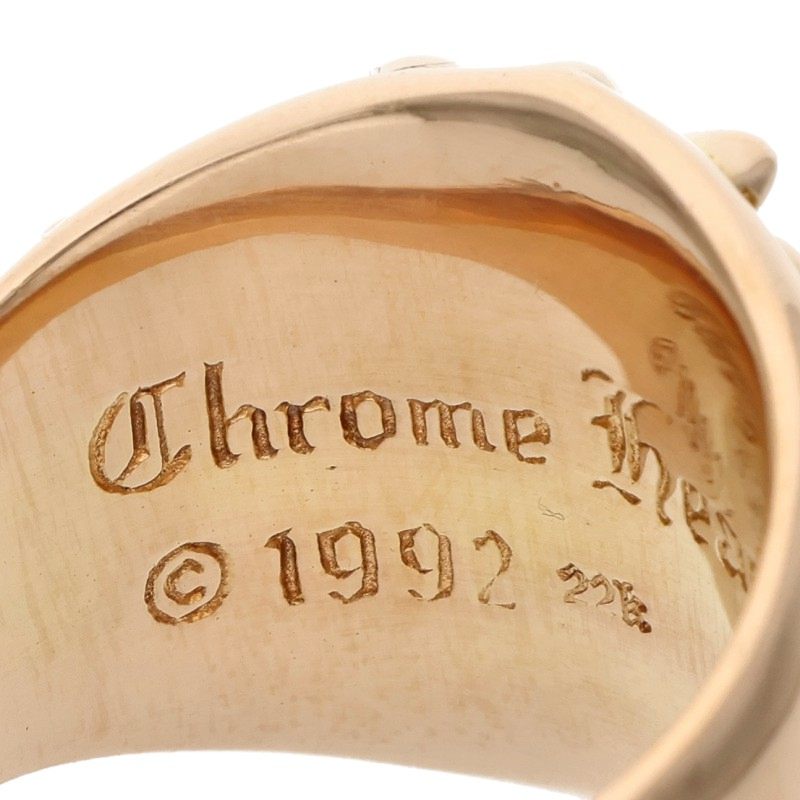 Chrome Hearts 22K Keeper Gold Ring Size JP 26