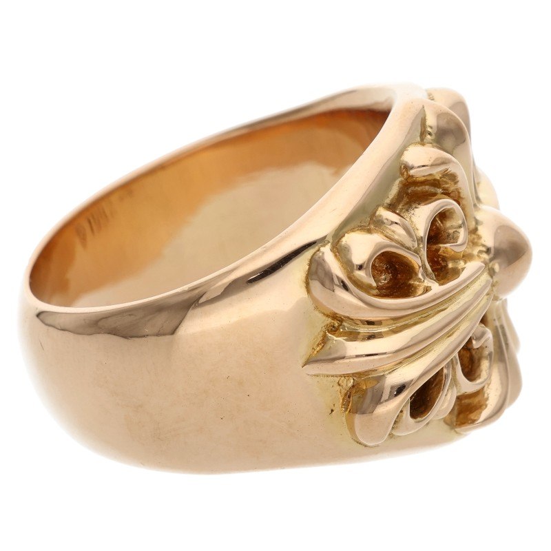 Chrome Hearts 22K Keeper Gold Ring Size JP 26