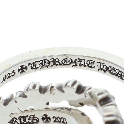 Chrome Hearts TINY E CH PLUS BAND Silver Ring Size JP 10