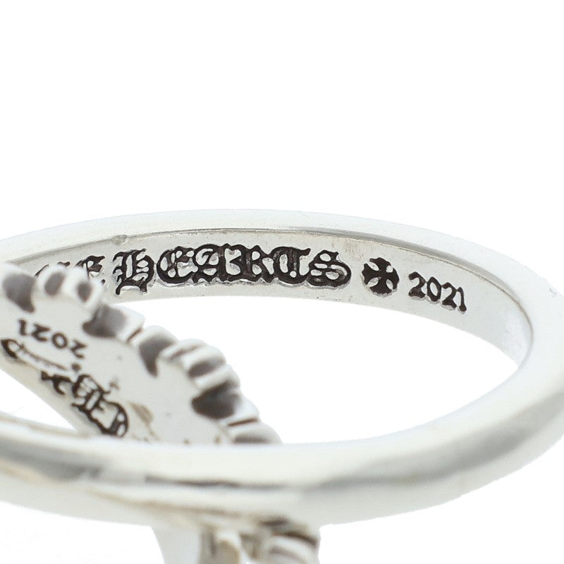 Chrome Hearts TINY E CH PLUS BAND Silver Ring Size JP 10