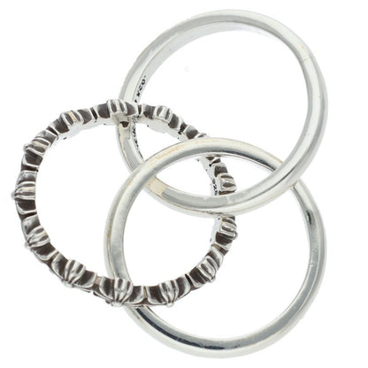 Chrome Hearts TINY E CH PLUS BAND Silver Ring Size JP 10