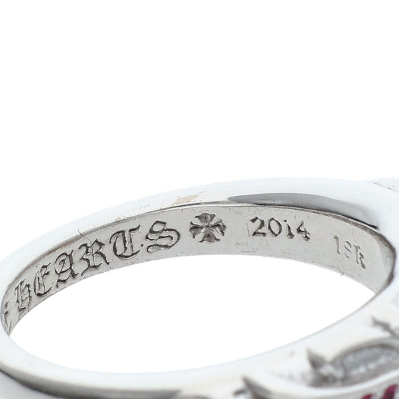 Chrome Hearts Baby Classic Floral Cross Ruby Ring Size JP 9