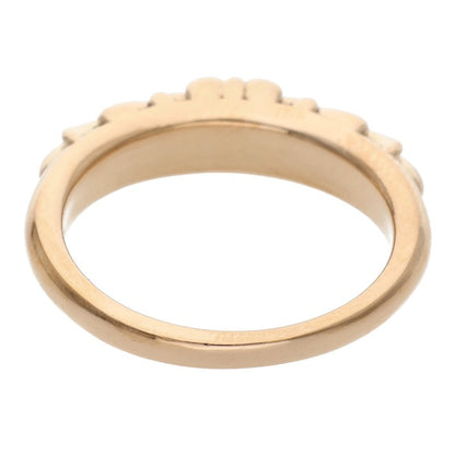 Chrome Hearts 22K Pave Diamond Floral Cross Ring Size JP 20