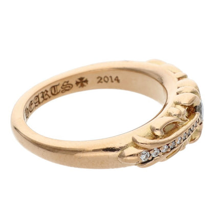 Chrome Hearts 22K Baby Classic Pave Diamond Ring Size JP 11