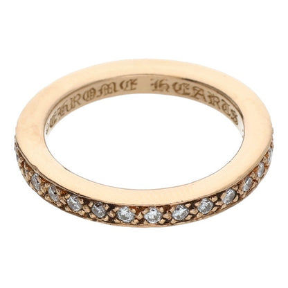 Chrome Hearts 22K TFL Pave Diamond Gold Ring Size JP 16.5