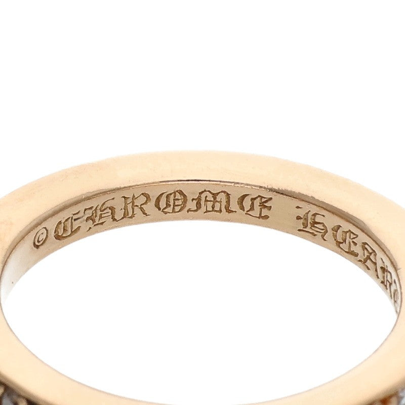 Chrome Hearts 22K TFL Pave Diamond Gold Ring Size JP 16.5