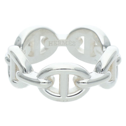HERMES Chaine d'Ancre Enchainee PM Silver Ring Size JP 8