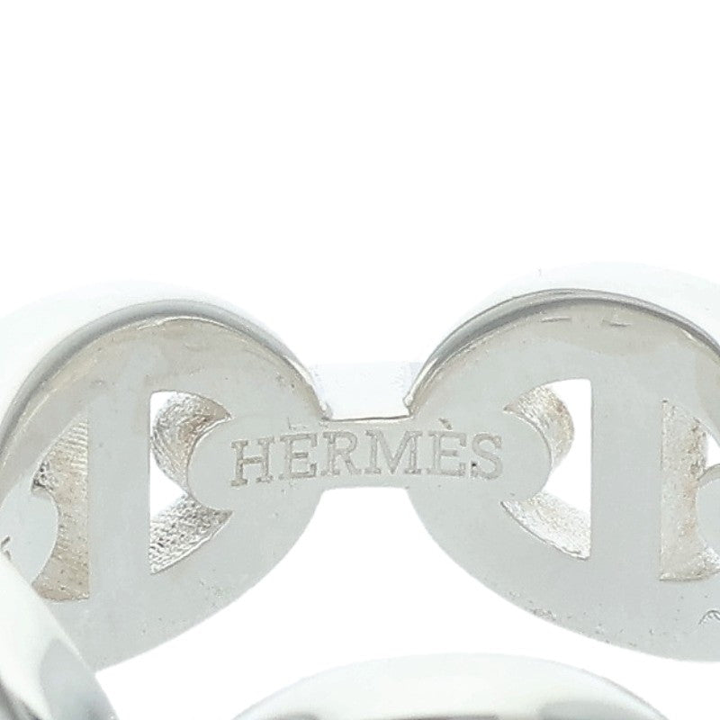 HERMES Chaine d'Ancre Enchainee PM Silver Ring Size JP 8