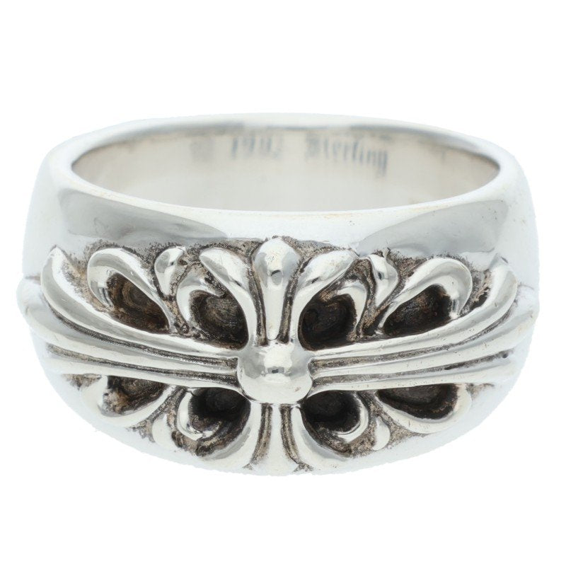Chrome Hearts FLRL CRS Sterling Silver Ring Size JP 22