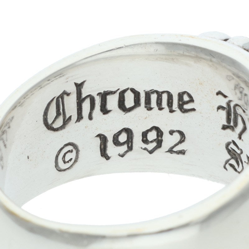 Chrome Hearts FLRL CRS Sterling Silver Ring Size JP 22