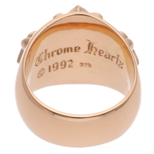 Chrome Hearts 22K Pave Diamond Keeper Ring Size JP 26