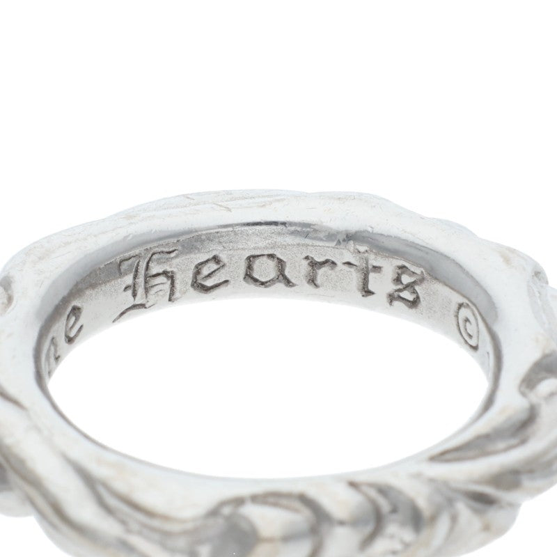 Chrome Hearts 18KWG SCRL BAND Ring White Gold Size JP 11