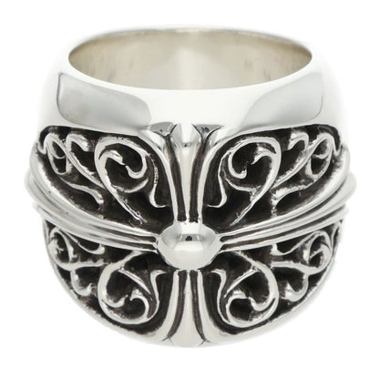 Chrome Hearts CLASSIC OVAL Cross Silver Ring Size JP 19