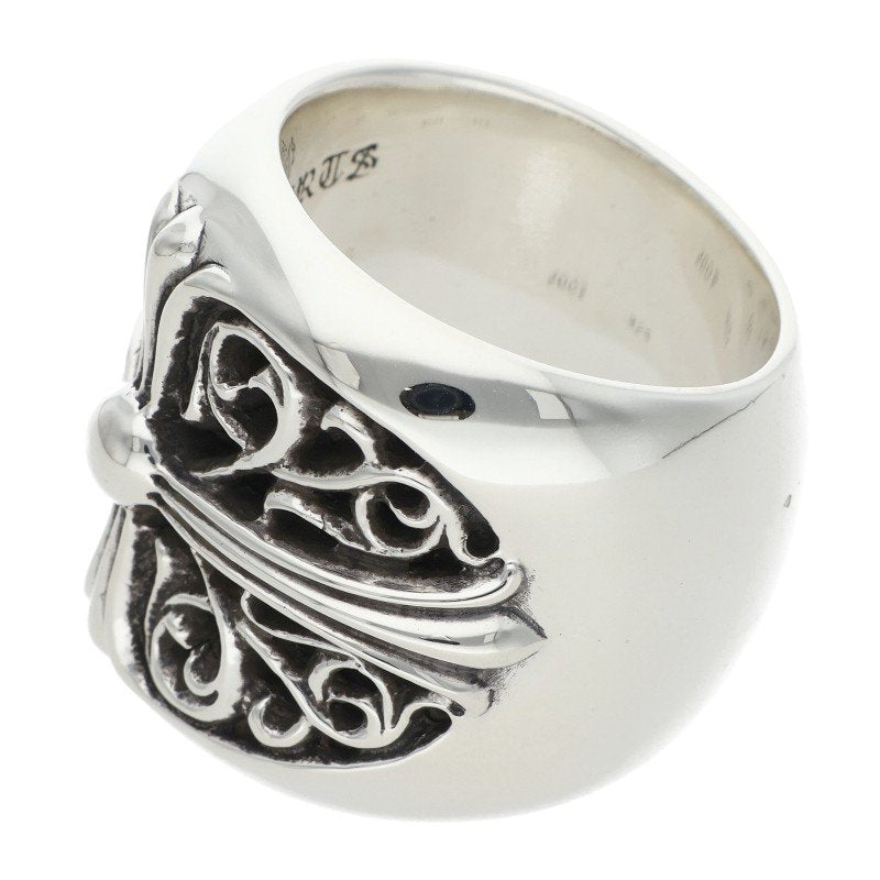 Chrome Hearts CLASSIC OVAL Cross Silver Ring Size JP 19