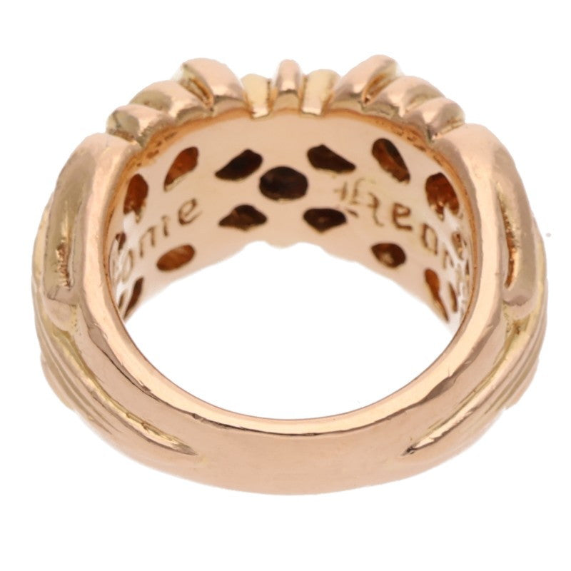 Chrome Hearts 22K 5PT Diamond Gold Ring Size JP 15