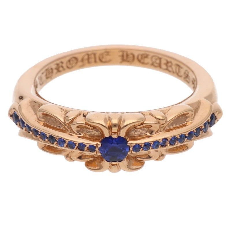 Chrome Hearts 22K Baby Classic PAVE Sapphire Ring Size JP 10