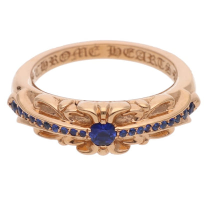 Chrome Hearts 22K Baby Classic PAVE Sapphire Ring Size JP 10