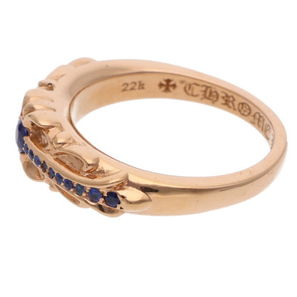 Chrome Hearts 22K Baby Classic PAVE Sapphire Ring Size JP 10