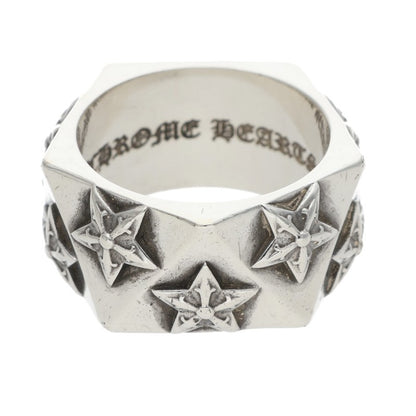 Chrome Hearts Pentagon Star Silver Ring Size JP 16