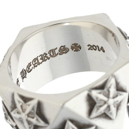 Chrome Hearts Pentagon Star Silver Ring Size JP 16