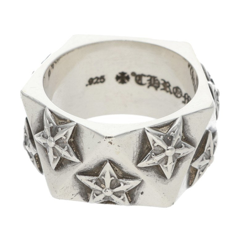Chrome Hearts Pentagon Star Silver Ring Size JP 16