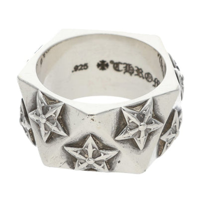 Chrome Hearts Pentagon Star Silver Ring Size JP 16